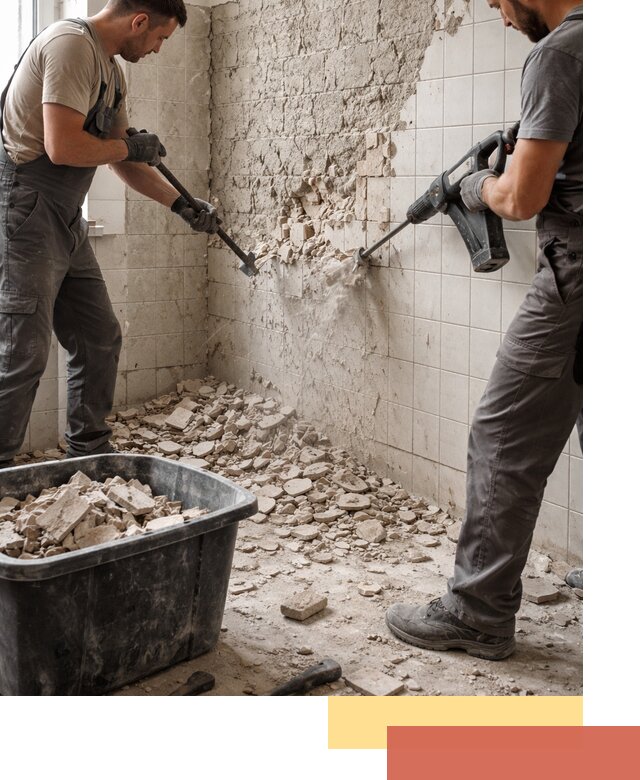 Демонтаж плитки со стен в Елабуге быстро и аккуратно