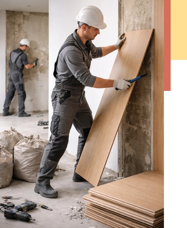 Демонтаж стеновых панелей в Елабуге от 3545 руб. за м² быстро и недорого | ОТДЕЛОЧНИК-Лбг