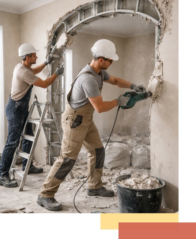 Демонтаж гипсокартонной арки в Елабуге быстро и аккуратно