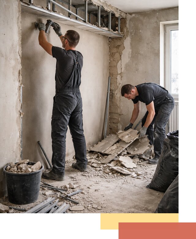 Демонтаж короба из гипсокартона в Елабуге быстро и аккуратно