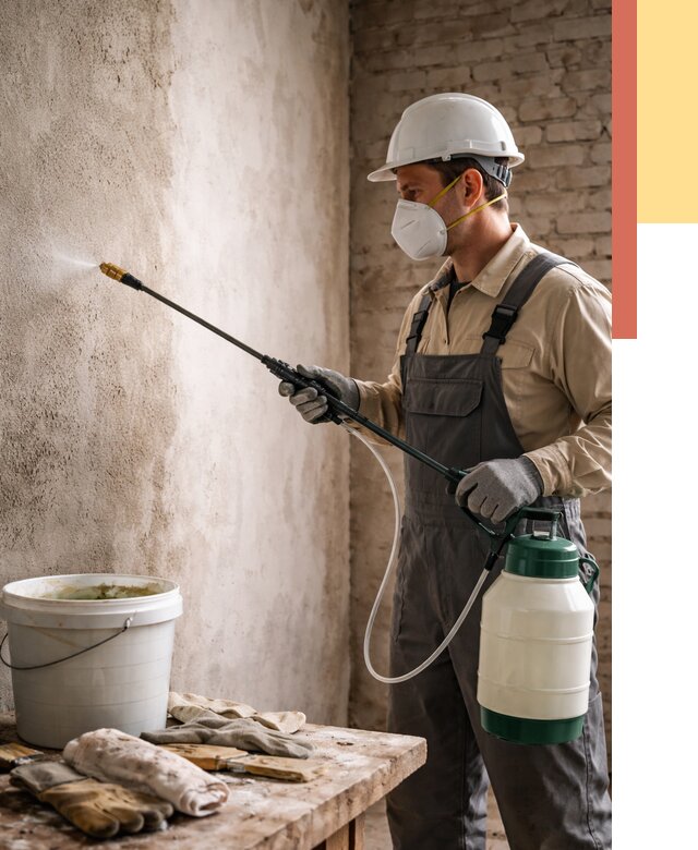 Антисептическая обработка стен в Елабуге от 1215 руб. — быстро и недорого | ОТДЕЛОЧНИК-Лбг