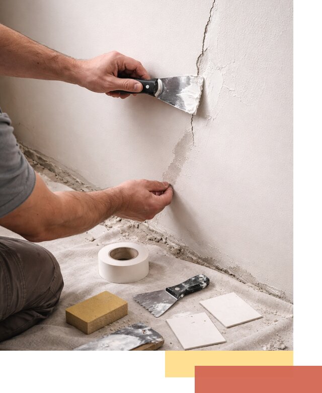 Заделка трещин и сколов в стенах и потолках в Елабуге