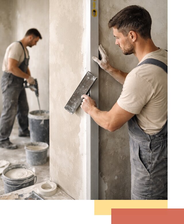 Выведение углов стен в Елабуге: монтаж и оштукатуривание