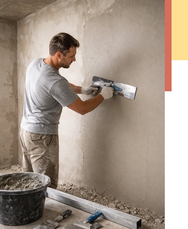 Штукатурка стен без маяков в Елабуге от 7292 руб/м2 — услуги и цена | ОТДЕЛОЧНИК-Лбг