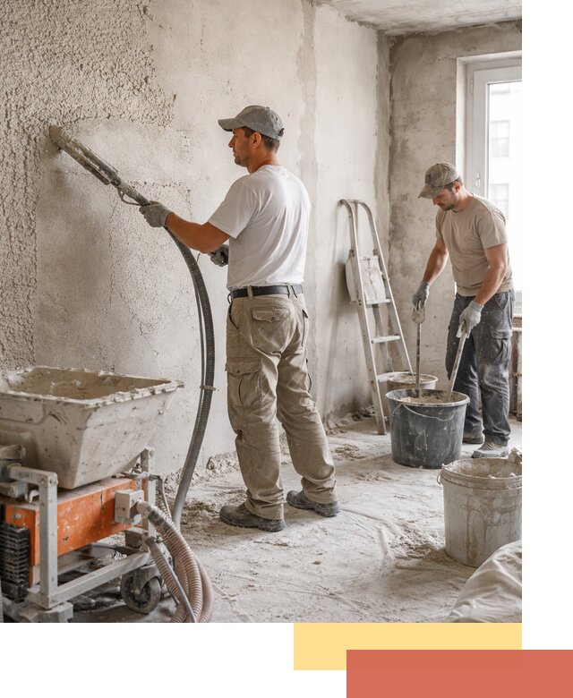 Машинная штукатурка стен в Елабуге — быстро и качественно