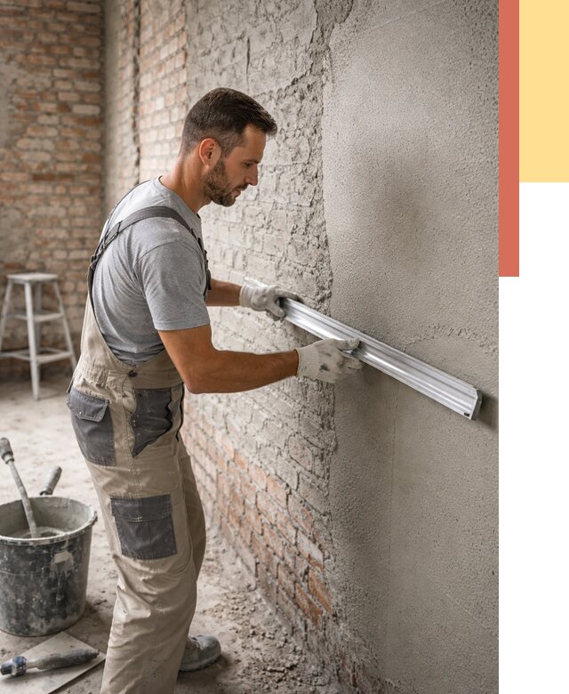 Штукатурка кирпичных стен в Елабуге от 4558 руб/м2 — быстро и недорого | ОТДЕЛОЧНИК-Лбг