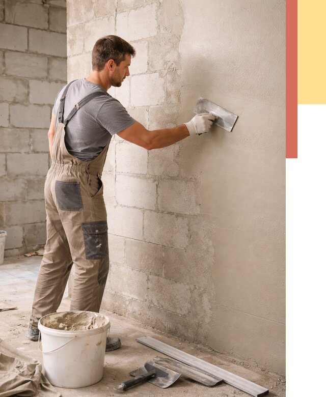 Штукатурка стен из газобетона в Елабуге от 2127 руб./м2 — быстро и недорого | ОТДЕЛОЧНИК-Лбг