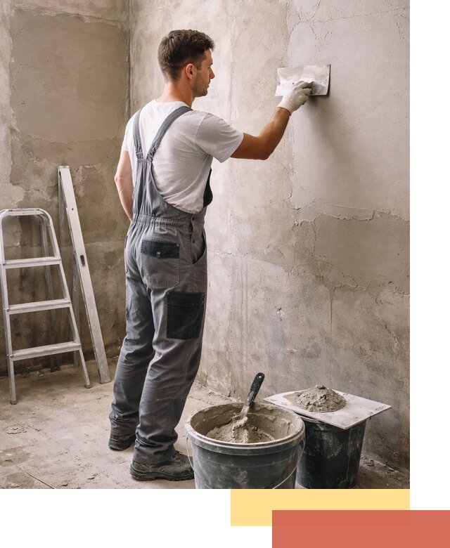 Штукатурка стен в ванной под ключ в Елабуге