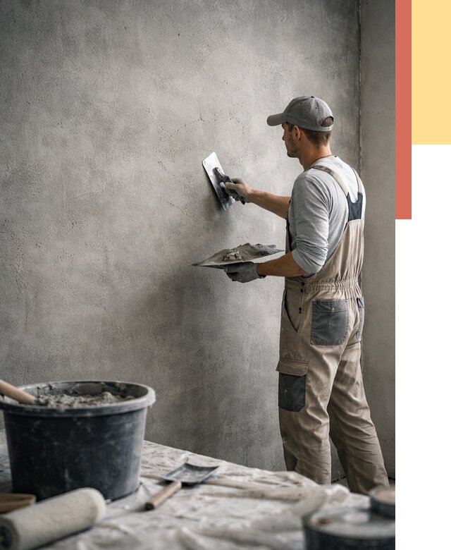 Декоративная штукатурка под бетон в Елабуге от 2532 руб./м² — нанесение под ключ | ОТДЕЛОЧНИК-Лбг