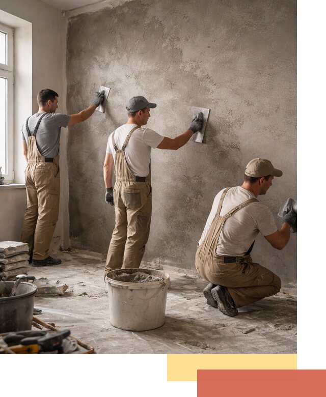 Декоративная штукатурка под бетон в Елабуге для стен и потолков