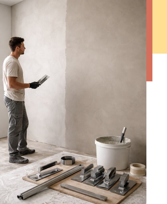 Нанесение микроцемента на стены в Елабуге от 3241 руб./м2 под ключ | ОТДЕЛОЧНИК-Лбг