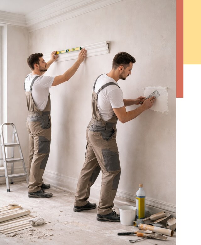 Монтаж лепнины на стены в Елабуге от 4558 руб. — недорого, быстро | ОТДЕЛОЧНИК-Лбг