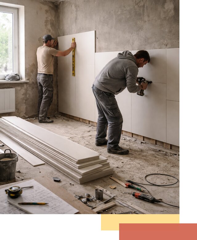 Монтаж ПВХ панелей на стены в Елабуге качественно и быстро