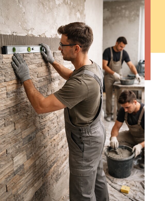 Монтаж искусственного камня в Елабуге от 4558 руб. под ключ | ОТДЕЛОЧНИК-Лбг