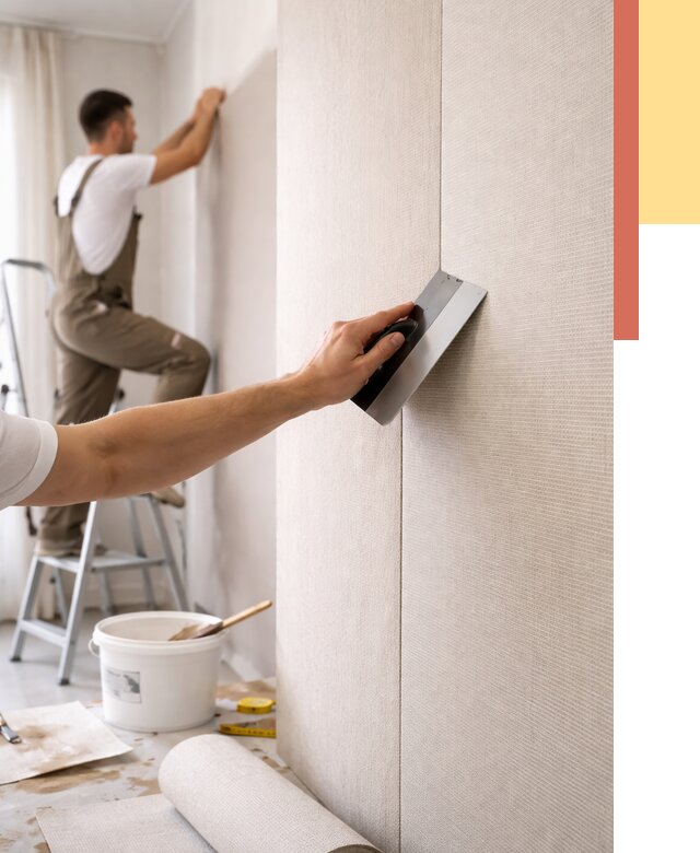 Поклейка текстильных обоев в Елабуге от 4558 руб. под ключ | ОТДЕЛОЧНИК-Лбг