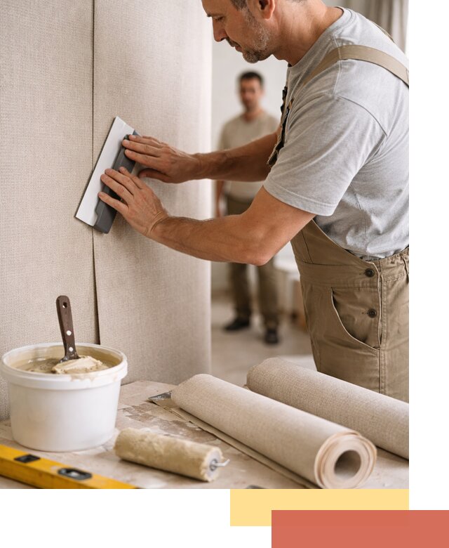 Поклейка текстильных обоев в Елабуге профессионально и аккуратно