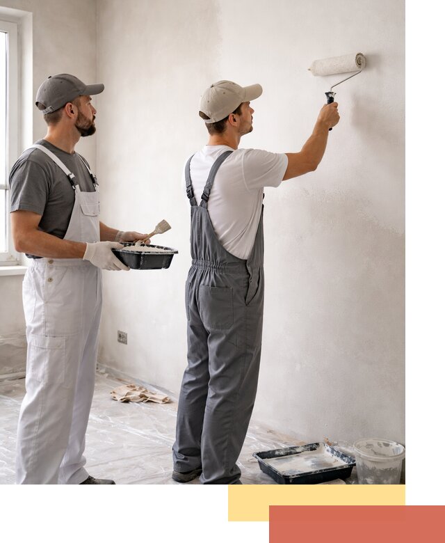 Покраска стен водоэмульсионной краской в Елабуге