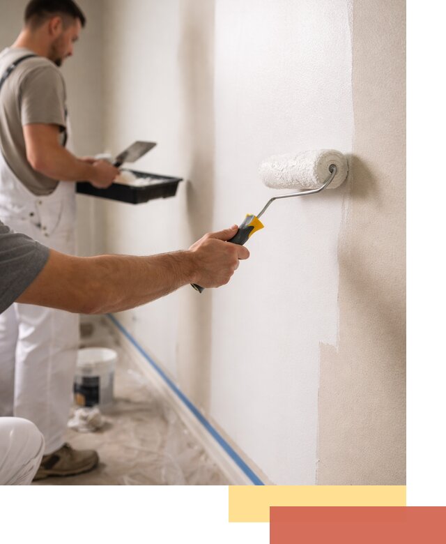 Покраска стен акриловой краской профессионально в Елабуге