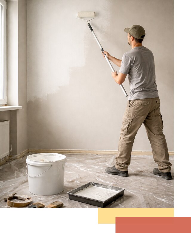 Покраска стен латексной краской в Елабуге качественно и быстро