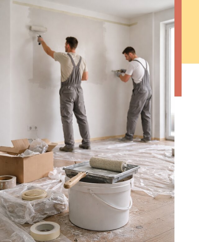 Покраска стен в квартире в Елабуге от 2532 руб/м2 — быстро и недорого | ОТДЕЛОЧНИК-Лбг