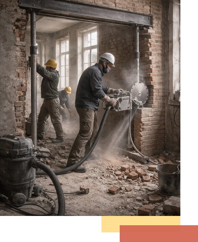 Прорезка проема в стене под дверной или оконный проем в Елабуге