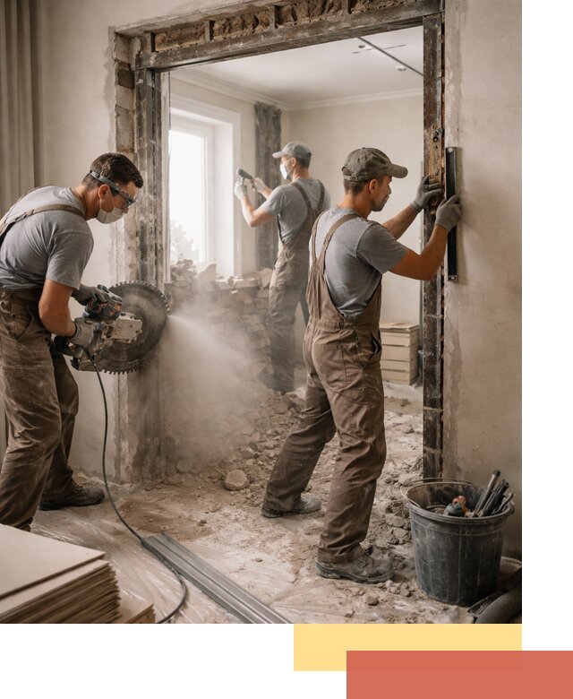 Расширение дверного проема под установку новой двери в Елабуге