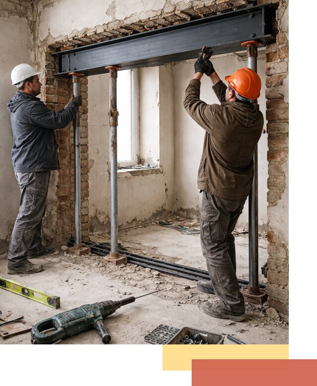 Усиление проема в стене в Елабуге для расширения и безопасности