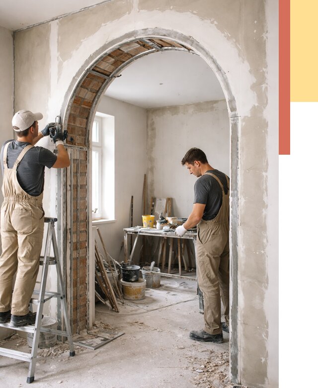 Устройство арочного проема в Елабуге от 9622 руб. под ключ — быстро и недорого | ОТДЕЛОЧНИК-Лбг