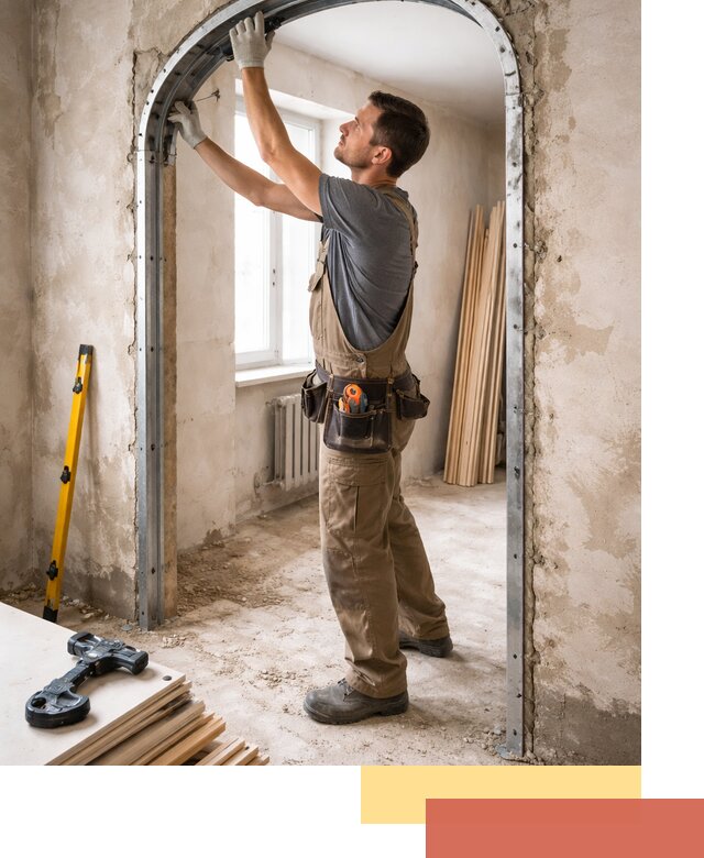 Устройство арочного проема в Елабуге под ключ