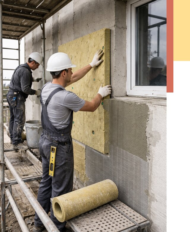 Утепление стен в Елабуге от 4355 руб. под ключ — быстро и недорого | ОТДЕЛОЧНИК-Лбг