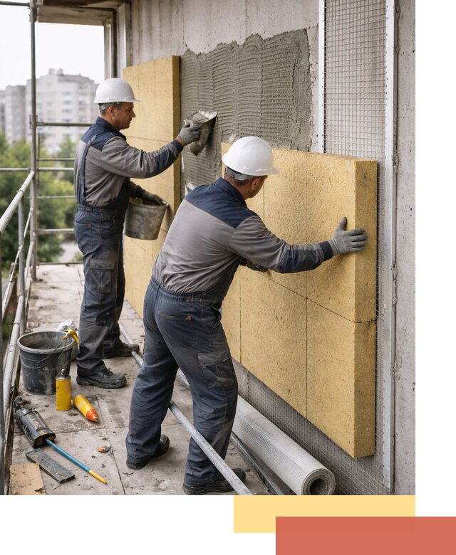 Утепление стен зданий и домов в Елабуге качественно и надежно