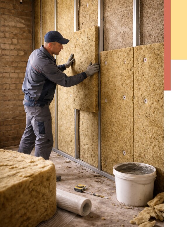 Утепление стен минватой в Елабуге от 1367 руб./м2 — недорого и быстро | ОТДЕЛОЧНИК-Лбг