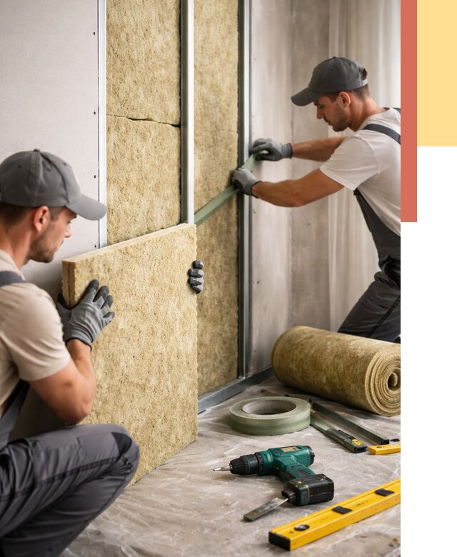 Шумоизоляция стен в Елабуге под ключ от 1874 руб. | ОТДЕЛОЧНИК-Лбг