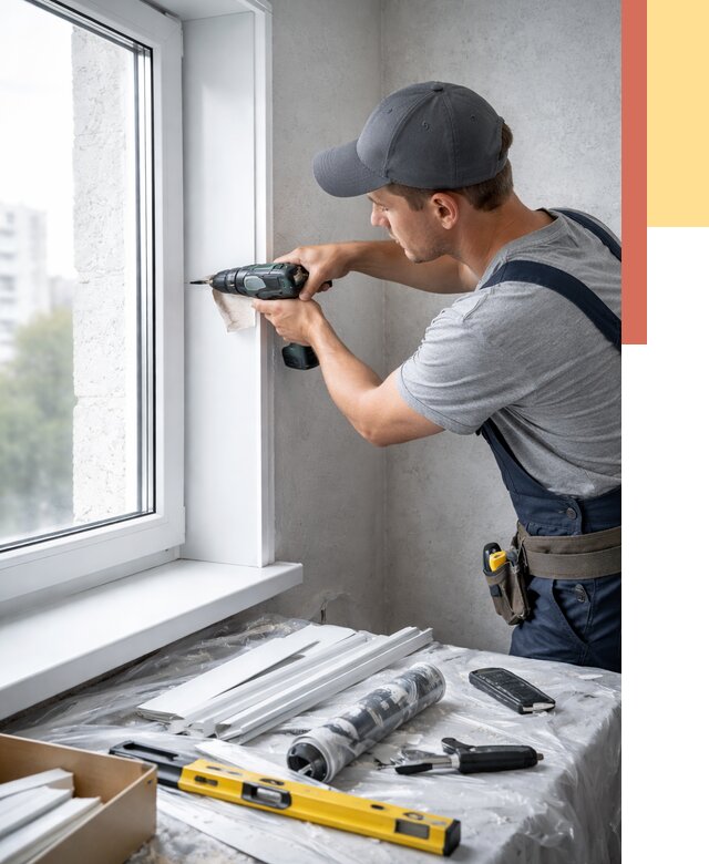 Установка пластиковых откосов в Елабуге от 2279 руб. | ОТДЕЛОЧНИК-Лбг монтаж, быстро и недорого