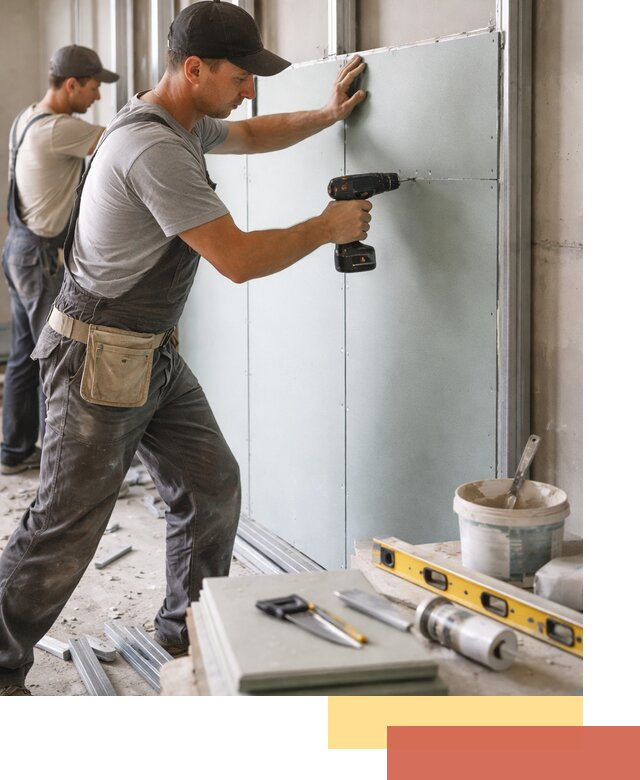 Кладка влагостойких перегородок ПГП в Елабуге