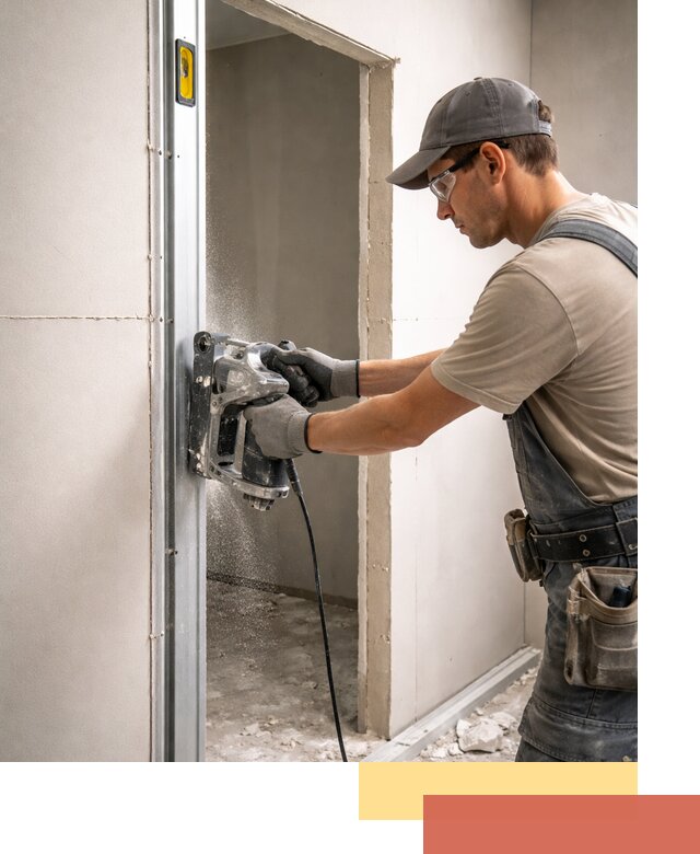 Устройство дверного проема в перегородке в Елабуге