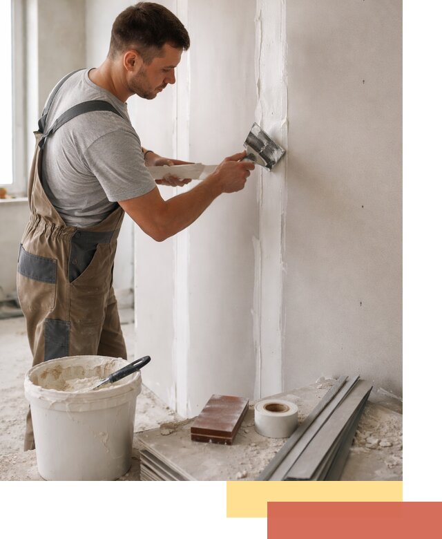 Шпаклевка перегородок из гипсокартона в Елабуге качественно и быстро