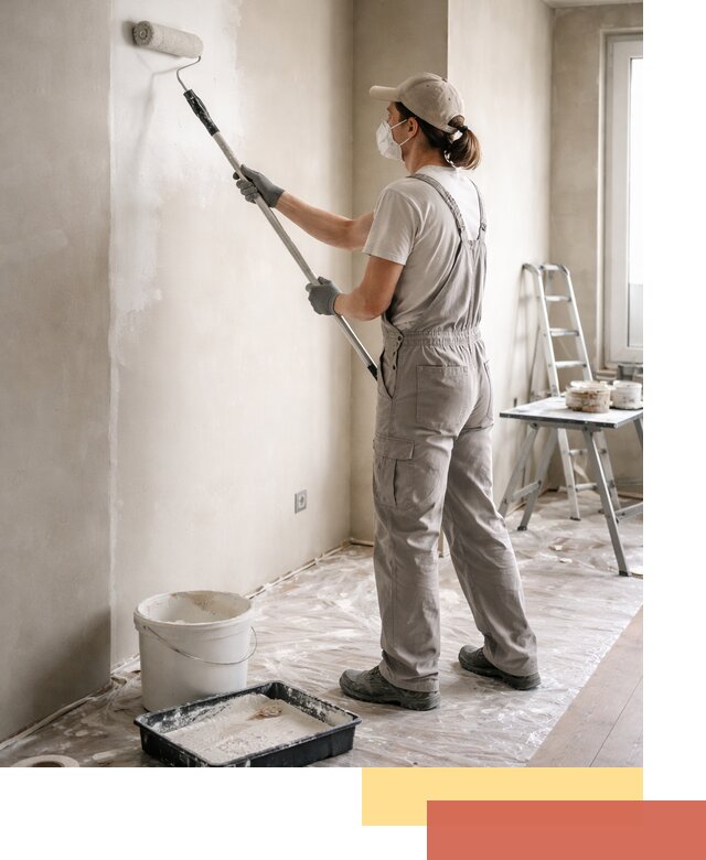 Покраска перегородок из гипсокартона в Елабуге качественно и недорого