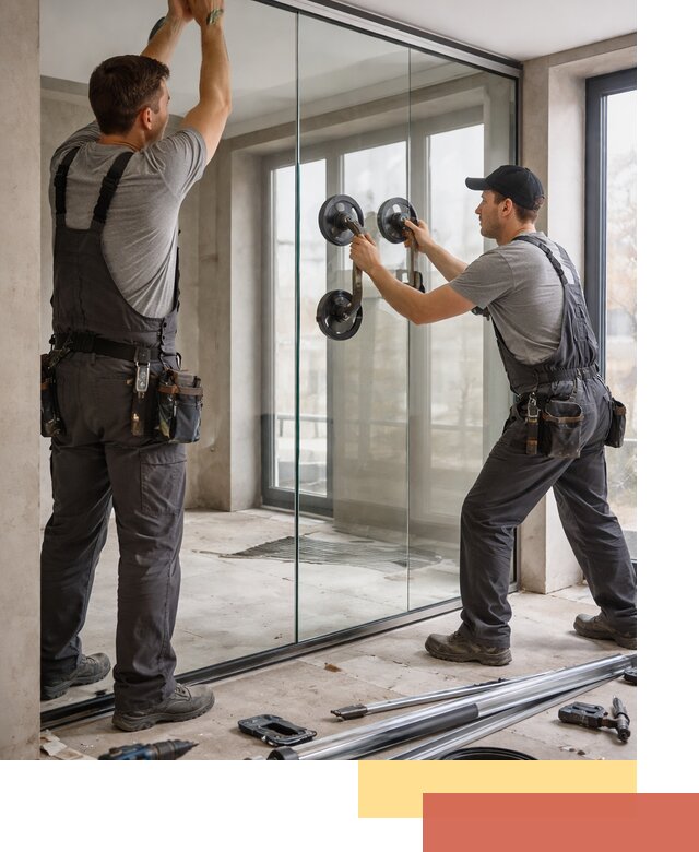 Цельностеклянные перегородки под ключ в Елабуге