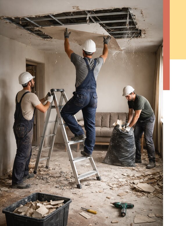 Демонтаж гипсокартонного потолка в Елабуге от 425 руб. за м2 — ОТДЕЛОЧНИК-Лбг