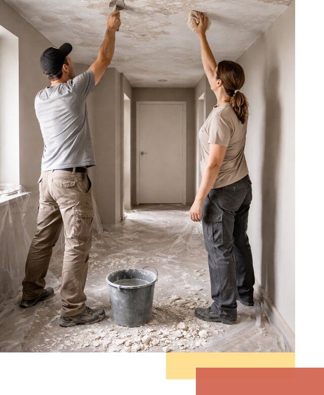 Удаление побелки с потолка в Елабуге — быстро и аккуратно