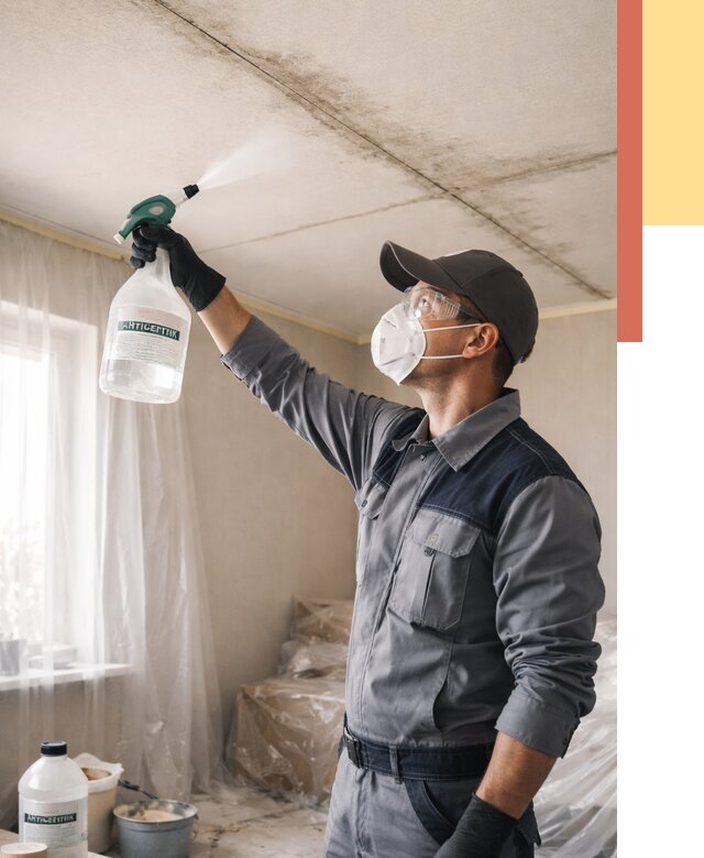 Антисептическая обработка потолка в Елабуге от 2532 руб. | ОТДЕЛОЧНИК-Лбг