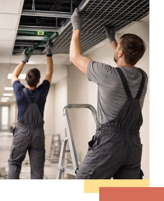 Монтаж потолка Грильято в Елабуге: установка под ключ качественно