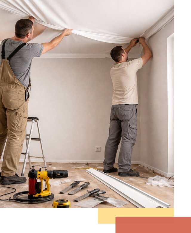 Монтаж ПВХ натяжного потолка в Елабуге качественно и быстро