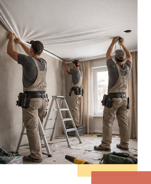 Монтаж матового натяжного потолка в Елабуге качественно и быстро