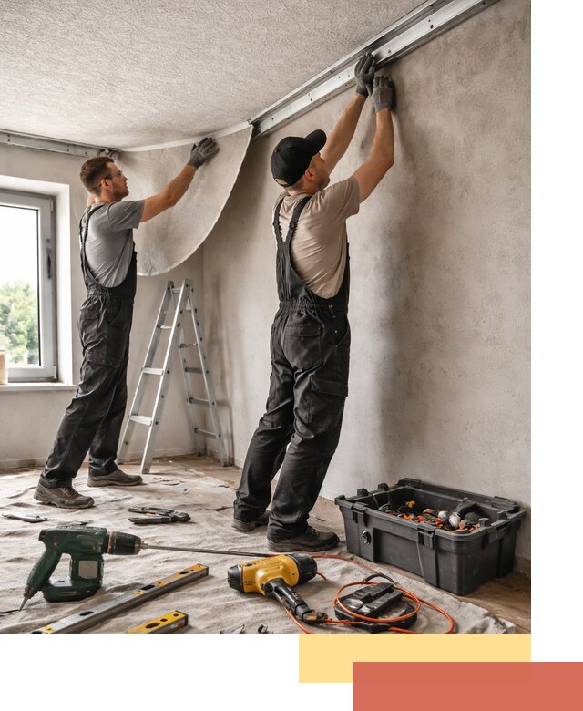 Монтаж фактурного натяжного потолка в Елабуге качественно и быстро