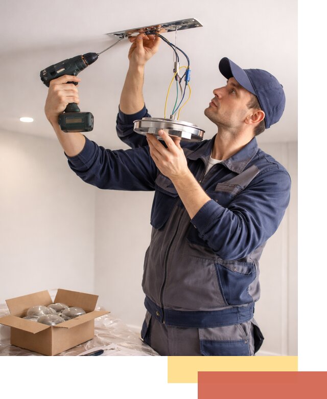 Установка люстры в натяжной потолок в Елабуге