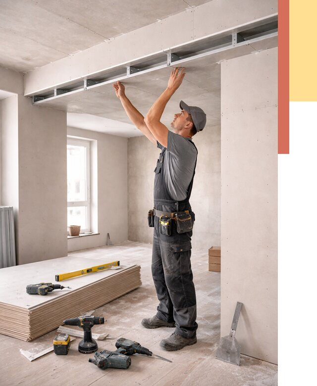 Потолок из гипсокартона с нишей в Елабуге от 1266 руб. под ключ | ОТДЕЛОЧНИК-Лбг