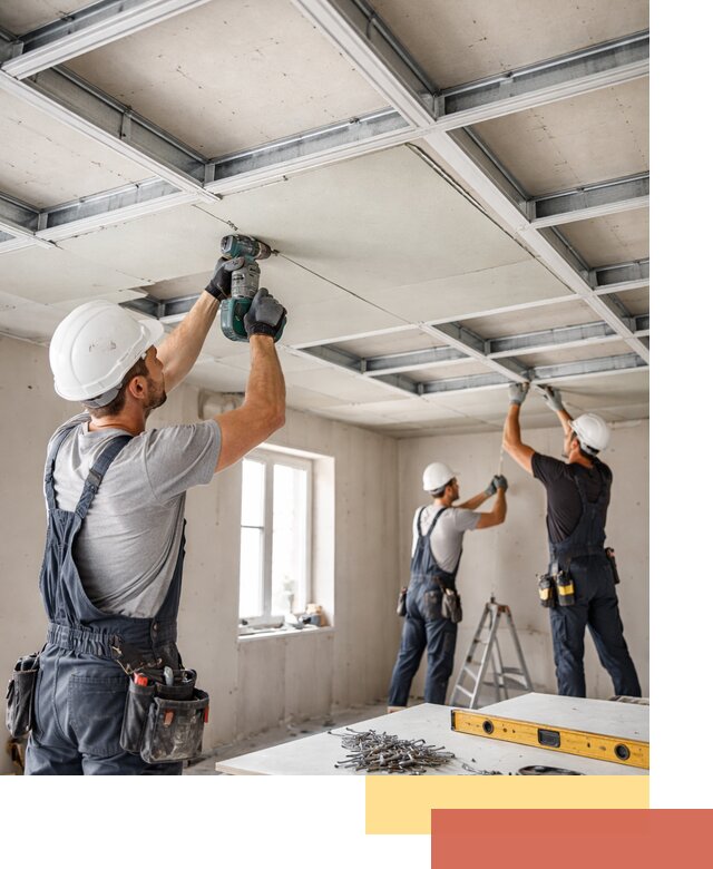 Кессонный потолок из гипсокартона под ключ в Елабуге