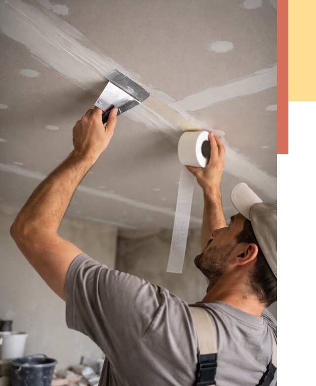 Обработка швов потолка ГКЛ в Елабуге от 7596 руб. под ключ | ОТДЕЛОЧНИК-Лбг